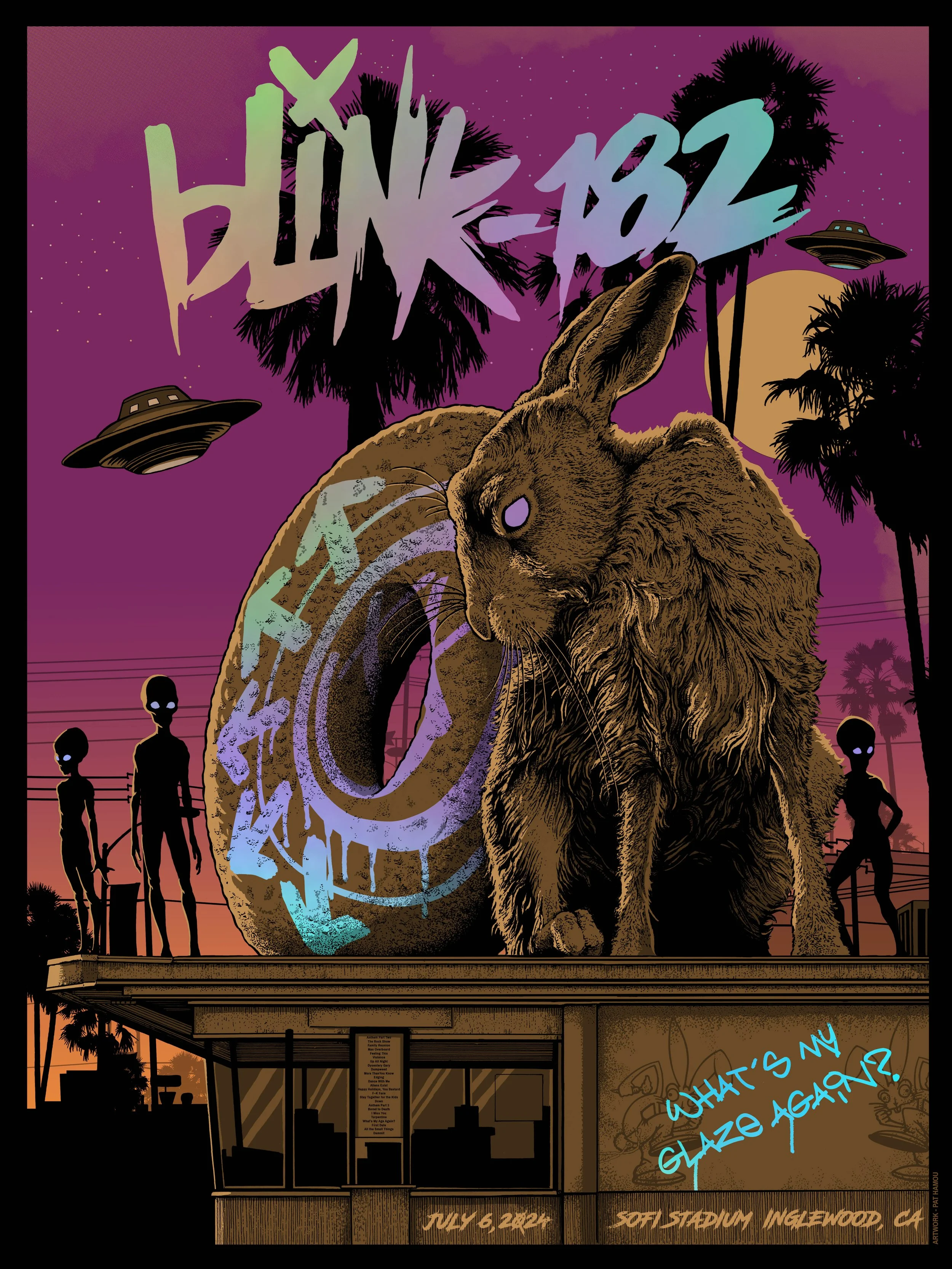 Blink-182 - Inglewood, CA FOIL — pathamou